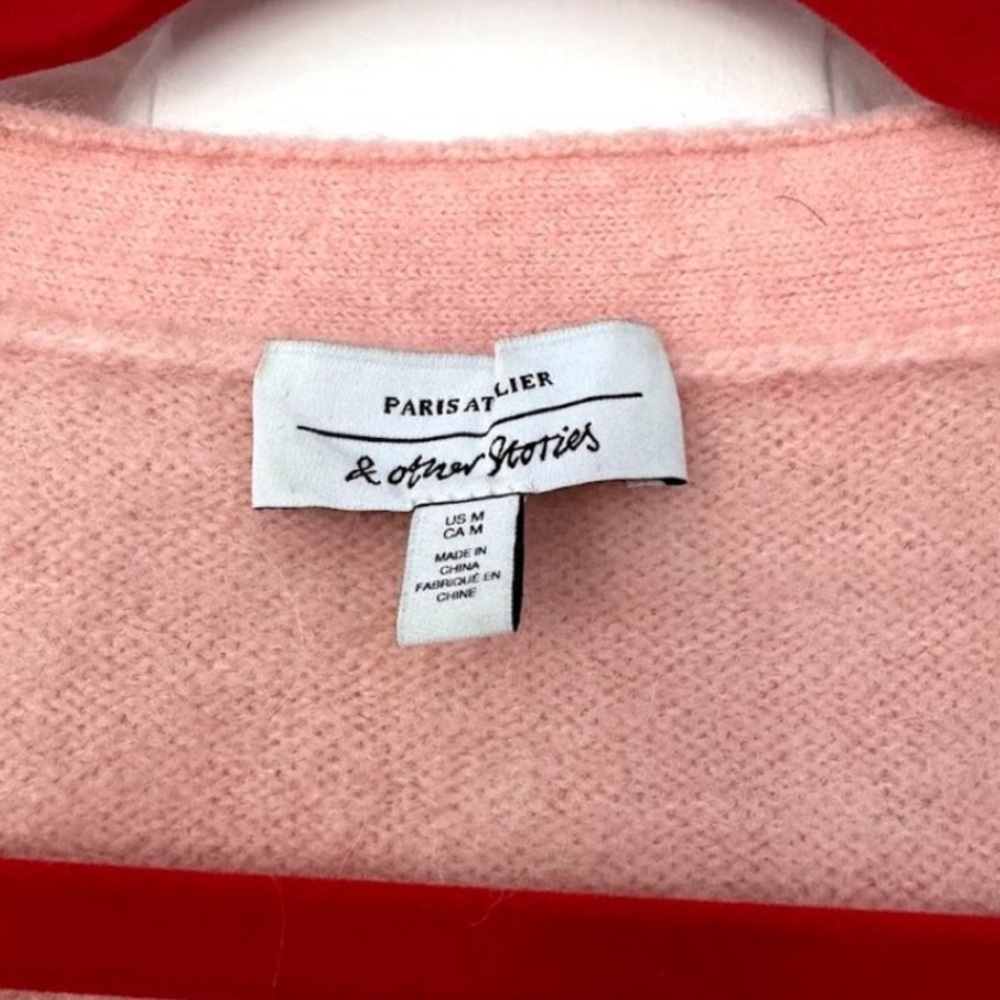 & Other Stories Pink Bee Sweater - Picture 4 of 5